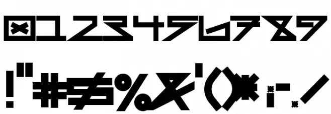 AsteriskBold Font OTHER CHARS