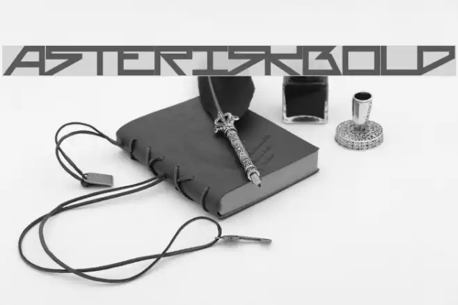 AsteriskBold Font examples