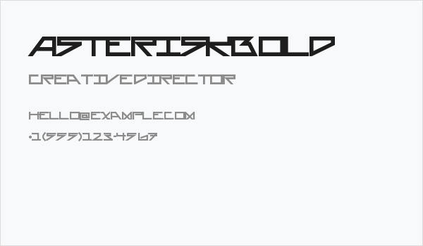 AsteriskBold Business Card