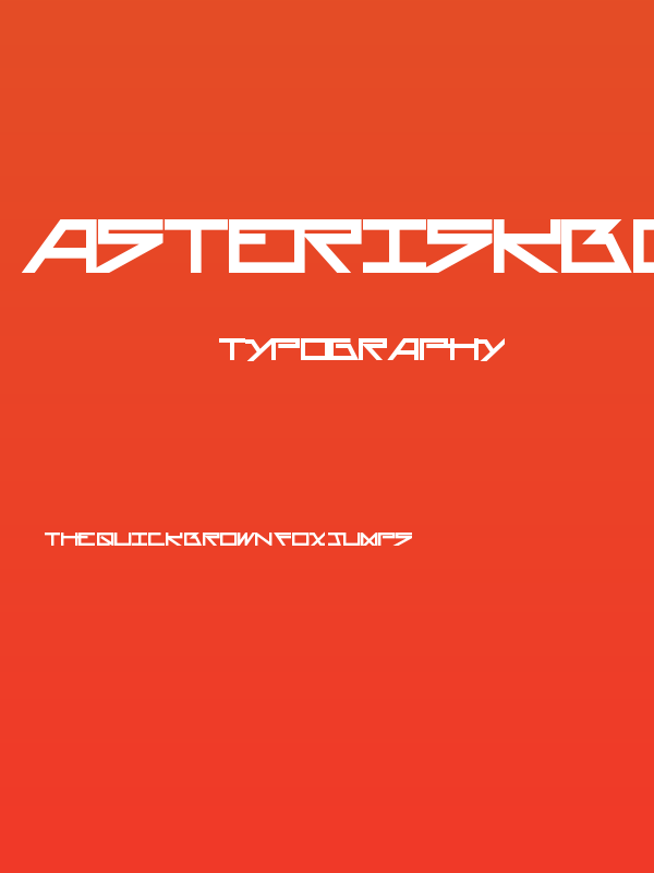 AsteriskBold Poster