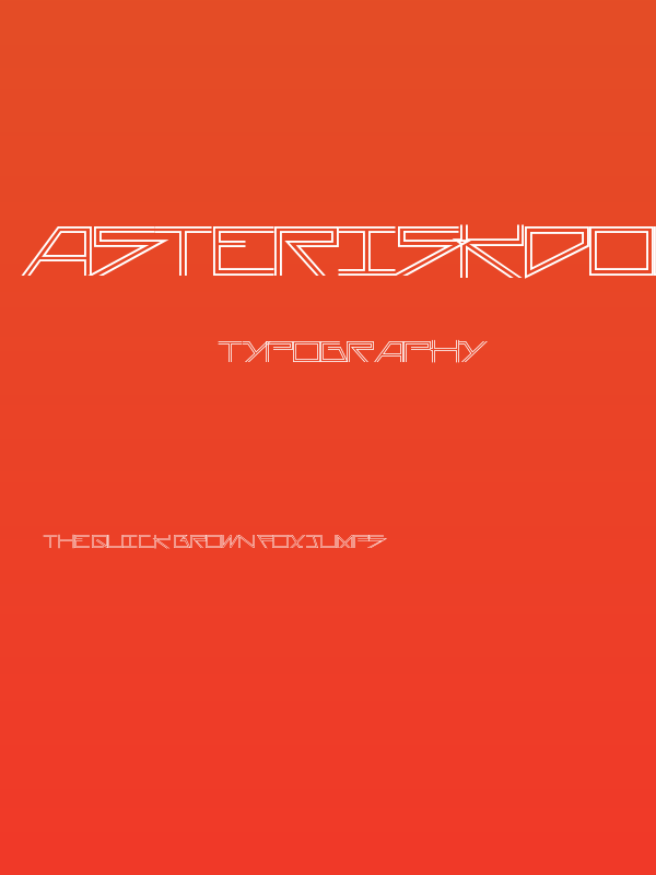 AsteriskDoubleLine Poster