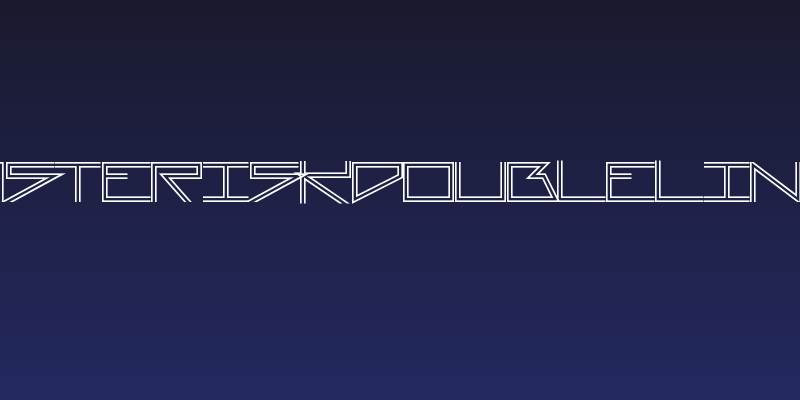 AsteriskDoubleLine Social Header