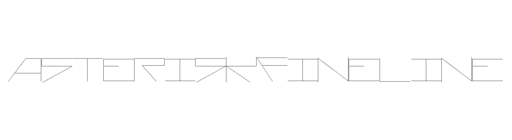 AsteriskFineLine  Frei Schriftart Herunterladen