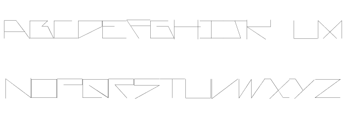 AsteriskFineLine Font LOWERCASE