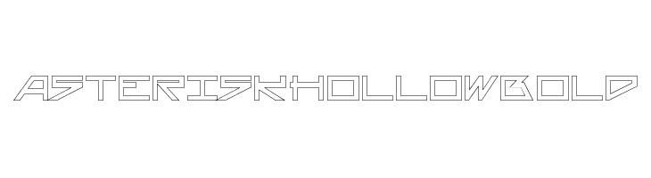 AsteriskHollowBold  免费字体下载