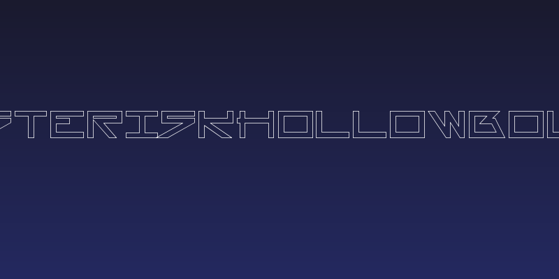 AsteriskHollowBold Social Header