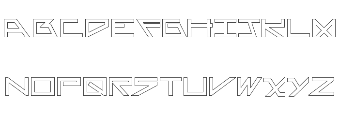 AsteriskHollowBold Font LOWERCASE