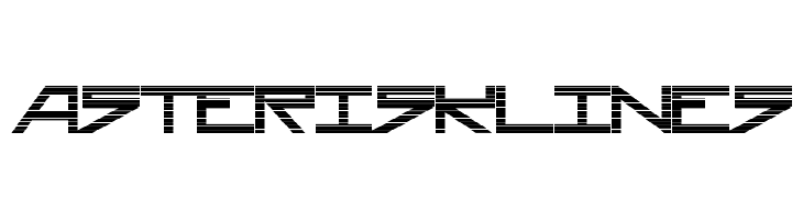 AsteriskLines  Fuentes Gratis Descargar