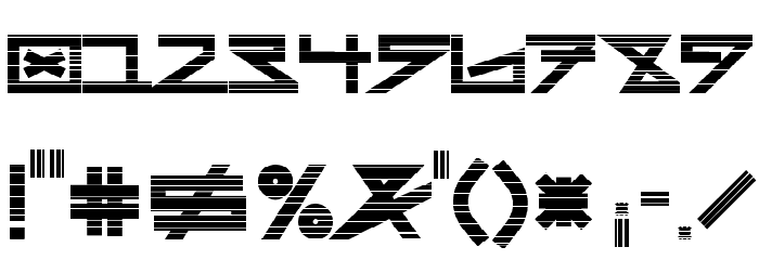 AsteriskLines Font OTHER CHARS