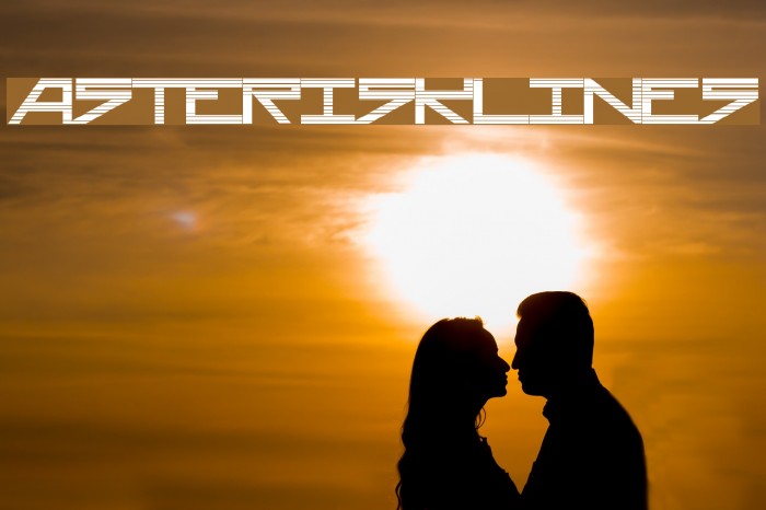 AsteriskLines Font examples