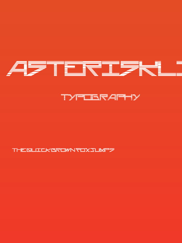 AsteriskLines Poster