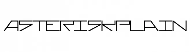 AsteriskPlain  Fuentes Gratis Descargar