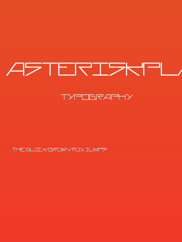 AsteriskPlain Poster