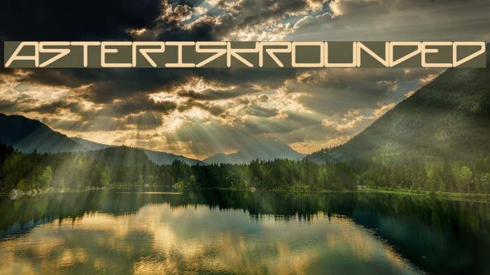 AsteriskRounded Font examples