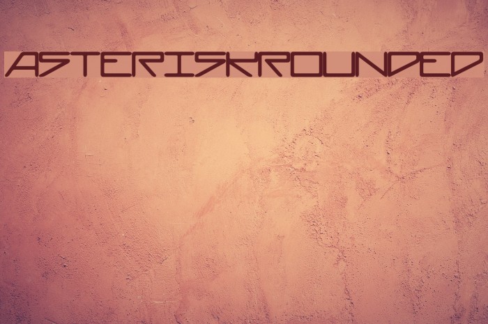 AsteriskRounded Font examples