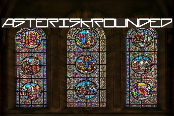 AsteriskRounded Font examples