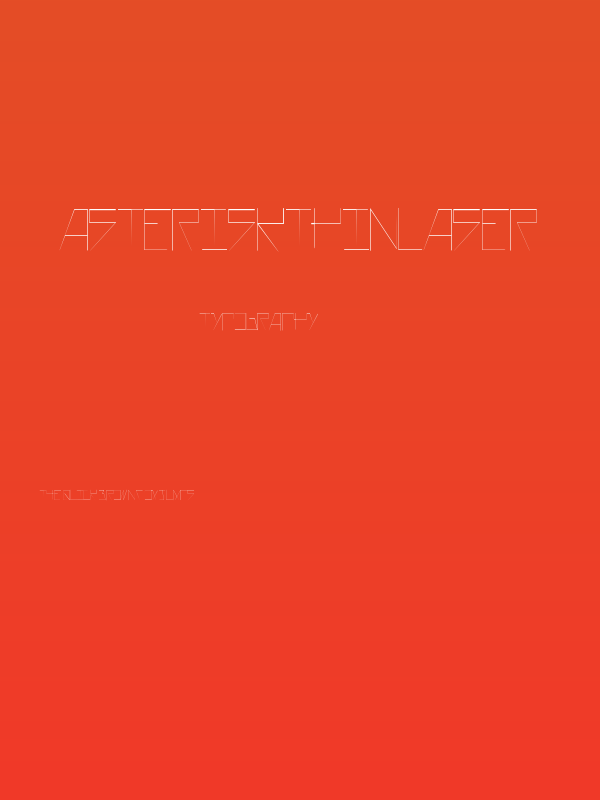 AsteriskThinLaser Poster