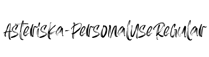 Asteriska-Personal Use Regular  Descarca Fonturi Gratis