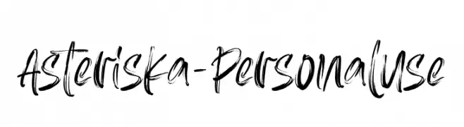 Asteriska-PersonalUse  Free Fonts Download