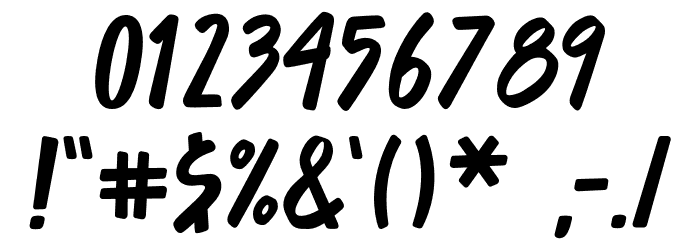 Asteristico Font OTHER CHARS