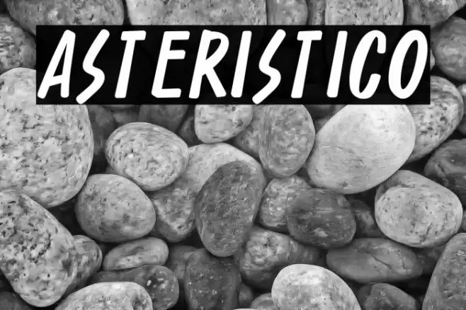 Asteristico Font examples