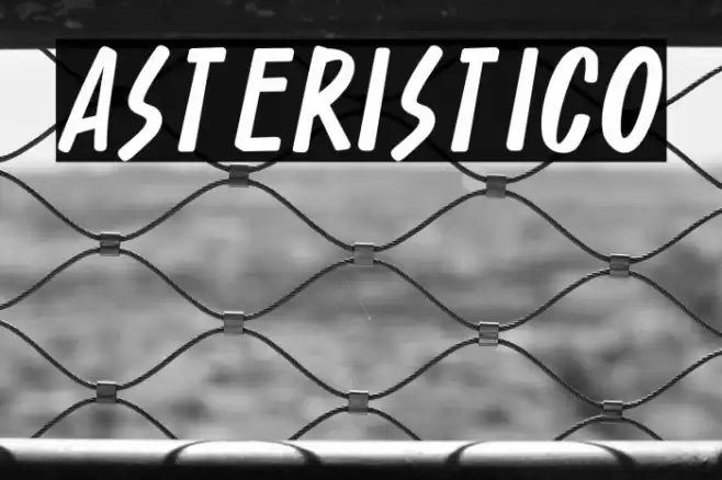 Asteristico Font examples