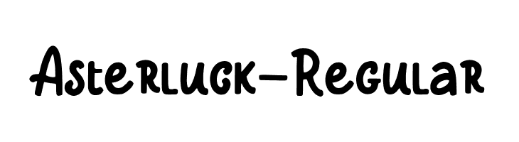 Asterluck-Regular  Frei Schriftart Herunterladen