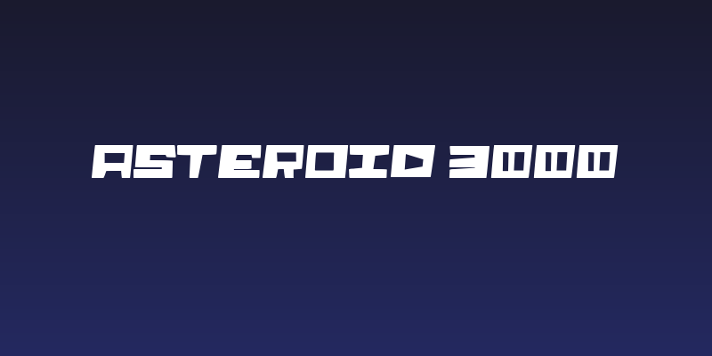 Asteroid 3000 Social Header