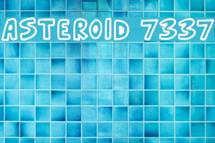 Asteroid 7337 Font examples