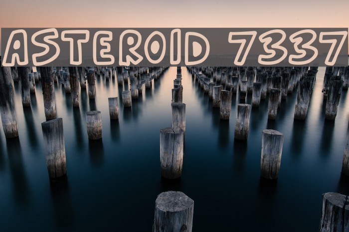 Asteroid 7337 Font examples