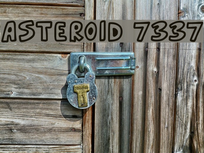 Asteroid 7337 Font examples