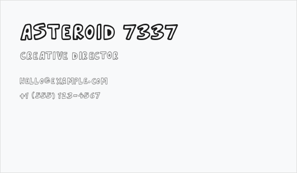 Asteroid 7337 Business Card