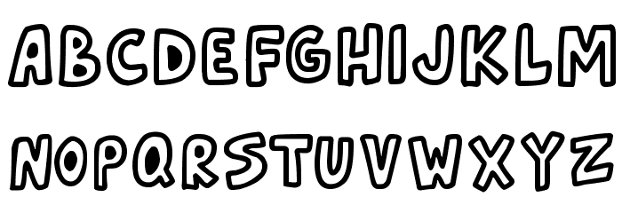 Asteroid 7337 Font LOWERCASE