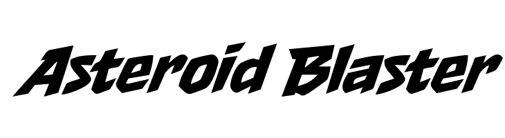 Asteroid Blaster  Скачать бесплатные шрифты