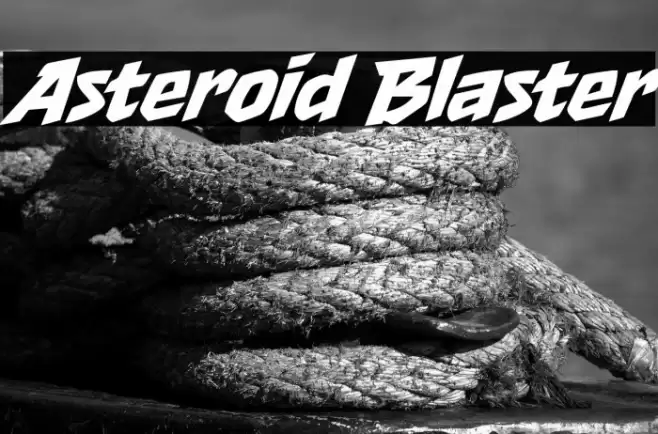 Asteroid Blaster Caratteri examples