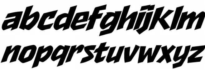 Asteroid Blaster Caratteri MINUSCOLO