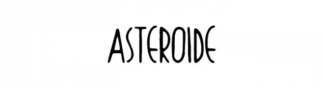 Asteroide  Fuentes Gratis Descargar