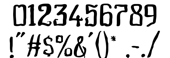 Asteroidea Font OTHER CHARS