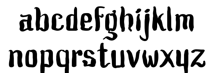 Asteroidea Font LOWERCASE