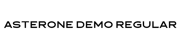 Asterone DEMO Regular  नि: शुल्क फ़ॉन्ट्स डाउनलोड