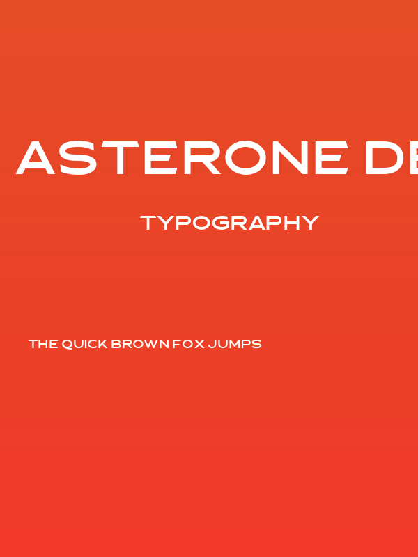 Asterone DEMO Regular Poster