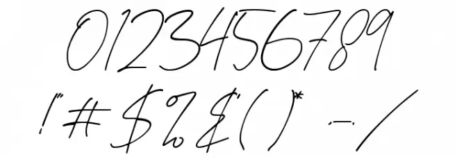 Asthacy Reny Font OTHER CHARS