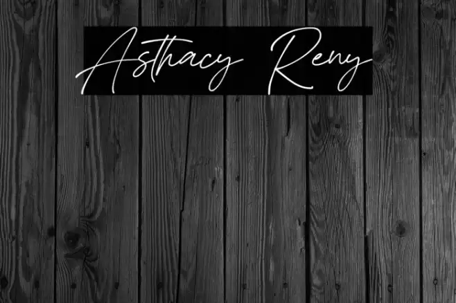 Asthacy Reny Font examples