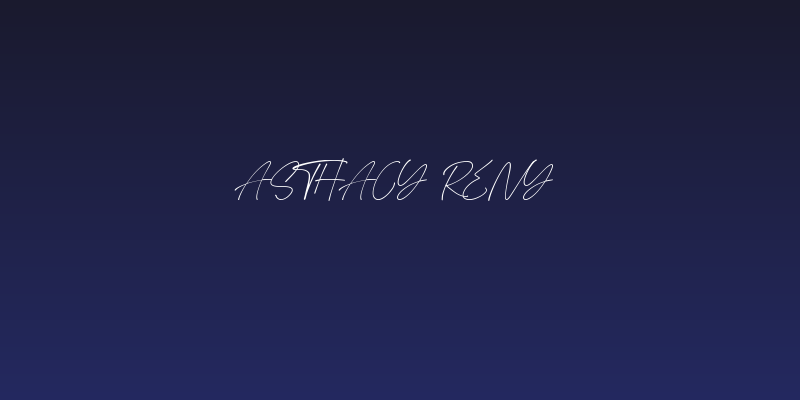 Asthacy Reny Social Header