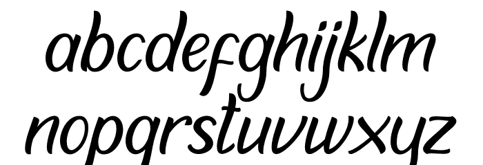 Asthan Font LOWERCASE