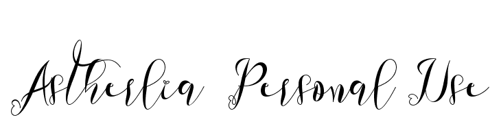 Astherlia - Personal Use  Fuentes Gratis Descargar