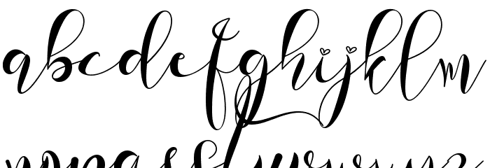 Astherlia - Personal Use Font LOWERCASE