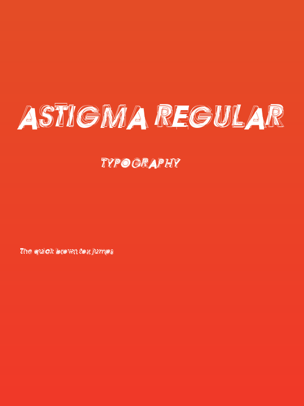 Astigma Regular Poster
