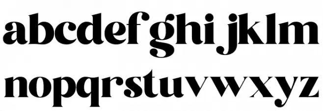 Astila Regular Schriftart Kleinbuchstaben