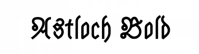 Astloch Bold  免费字体下载